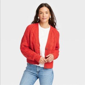 Red Universal Thread Sweater with Tags